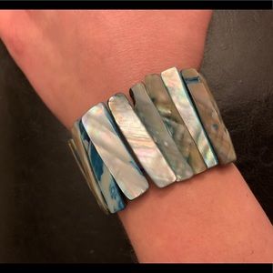 Abalone stretch bracelet